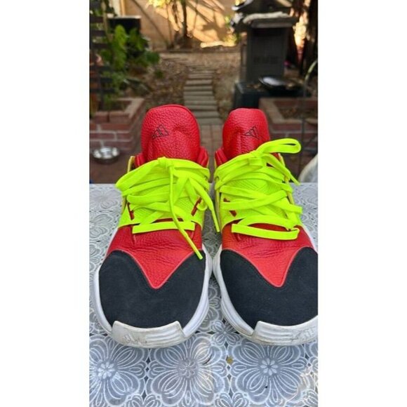 Adidas James Harden Vol 4 Red/Volt/Black Red Solar Yellow Size 11 779001 EH2449 - Picture 1 of 9